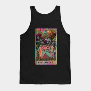 VI. The Lovers Psychedelic Tarot Card Tank Top